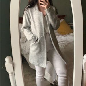 Express Grey Cacoon Coat!!